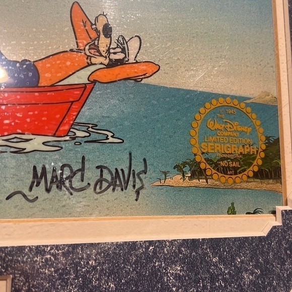 Disney Studio’s No Sail Donald Original Limited Edition Seri Cel w/Certificate - Picture 4 of 12